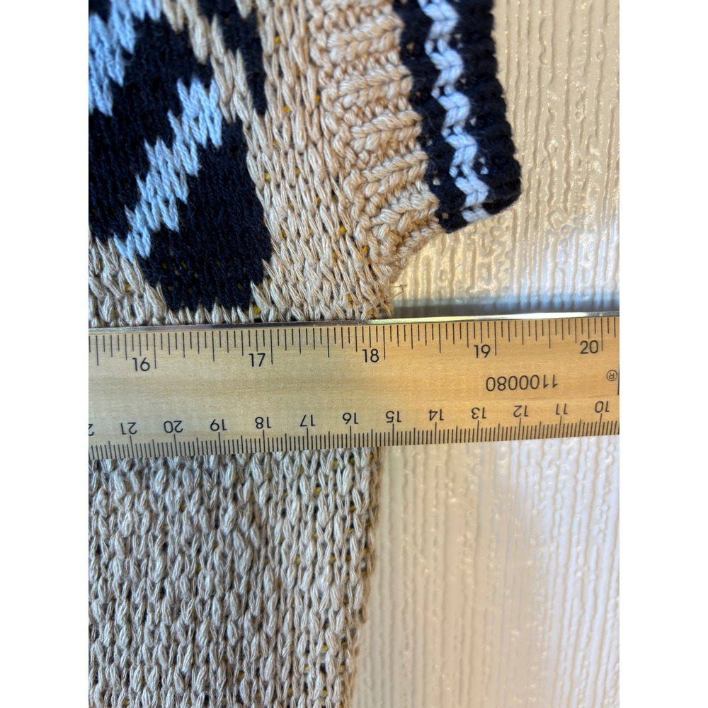 Sarah Gordon Maeve Soft Tan Bee Vest Medium NWOT Cotton Acrylic - Picture 5 of 12